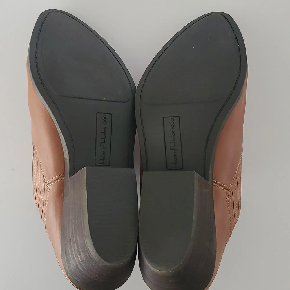 House of Harlow 1960 "Rowen" Western Slip-On Mule in Wheat-Colored Brown… - Picture 9 of 9